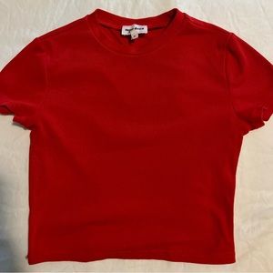 cropped super down shirt